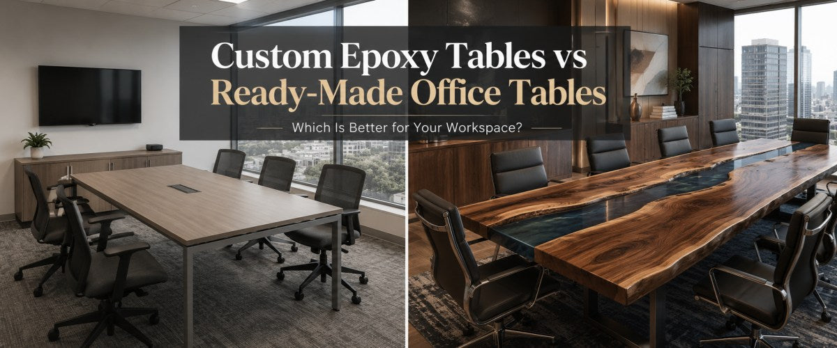 Custom Epoxy Tables vs Ready-Made Tables: Which Is Better for Your Workspace?