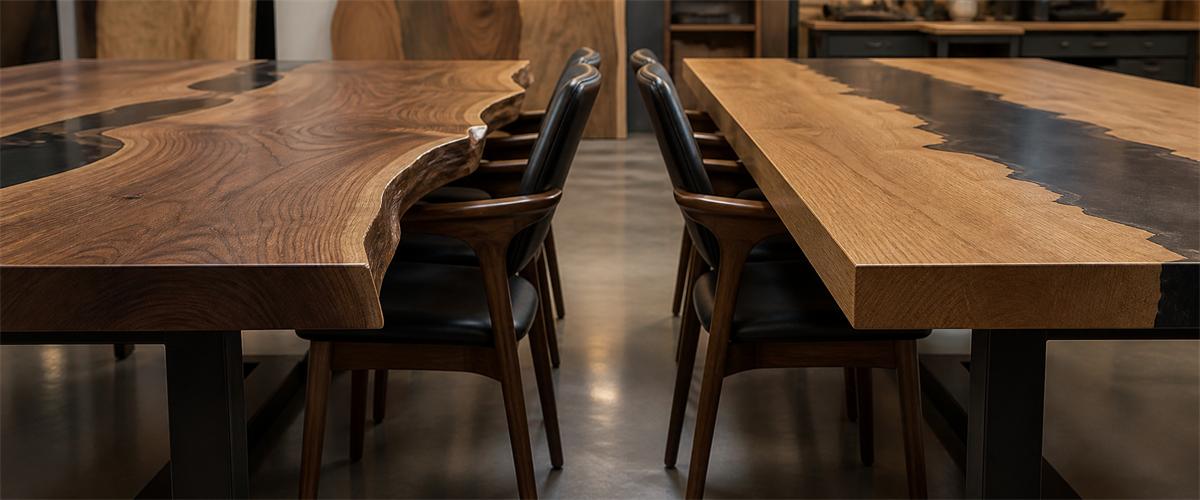 Live Edge vs. Straight Edge Epoxy Tables: Key Differences and How to Choose
