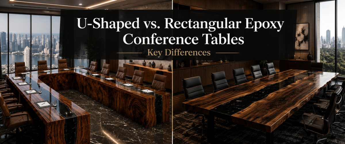 U-Shaped vs. Rectangular Epoxy Conference Tables: Key Differences