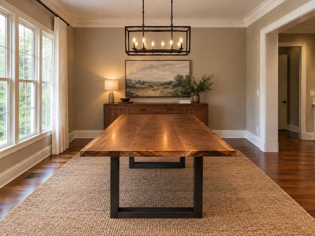 Luxcraftwood Custom Order Link for Dieter | 84" × 40" Solid White Oak Dining Table