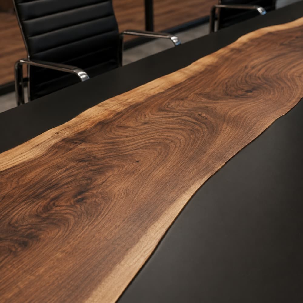 Modern custom epoxy conference table for luxury offices and professional meeting rooms